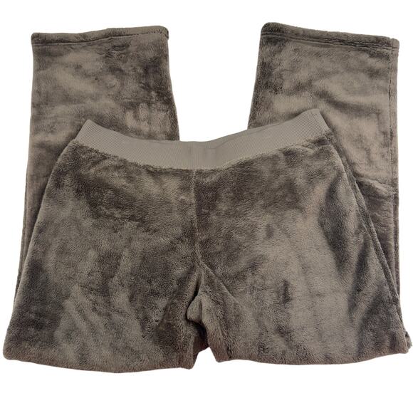 The North Face Osito Deep Pile Brown Cozy Fleece Fuzzy Pants Women’s Size XL - Picture 2 of 8